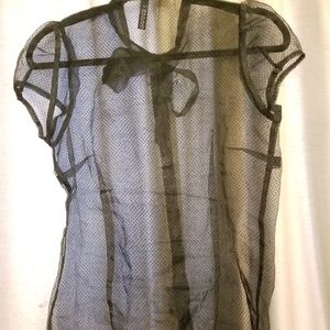 Divided by H&M Sheer Black Top Size 6